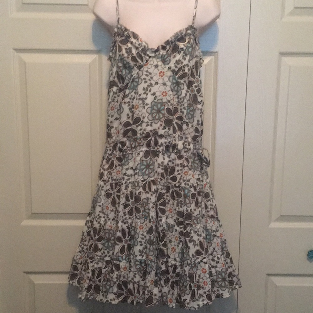 Hazel Floral Tiered Cotton Sundress  M